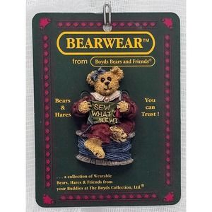 Boyds Bearwear Vera Stitchkeeper Sew What's New 26050 2000